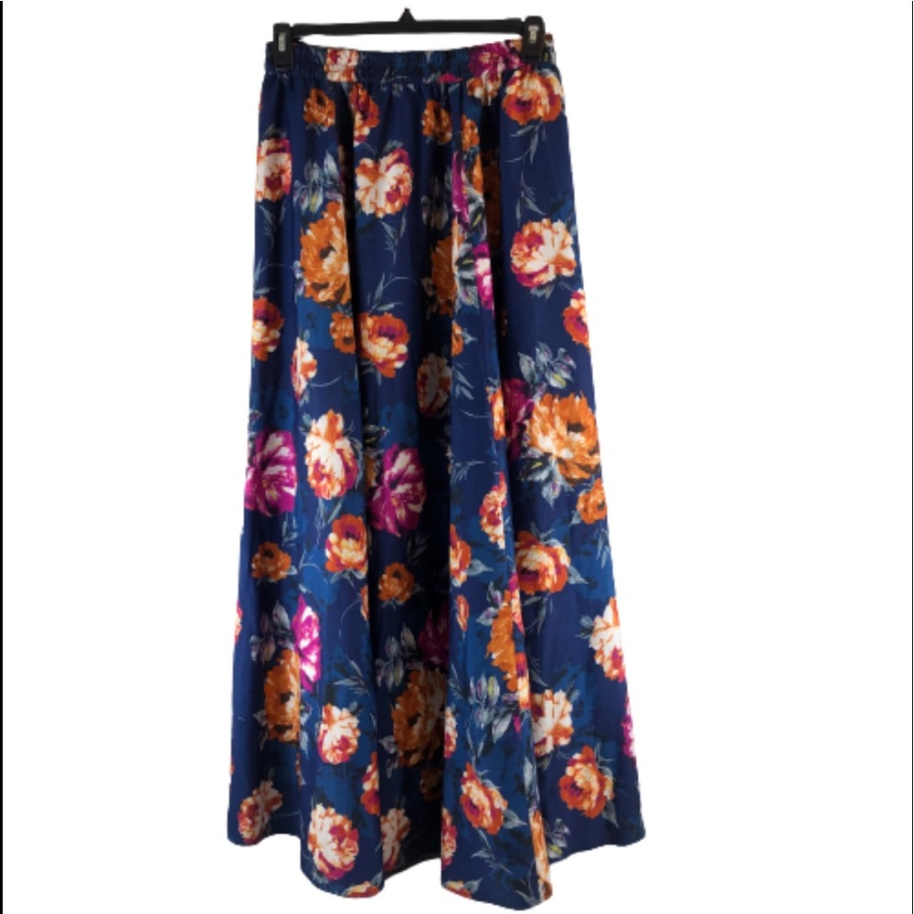 Mile Gabrielle  floral skirt 2X Maxy boho romantic chic curvy plus size skirt